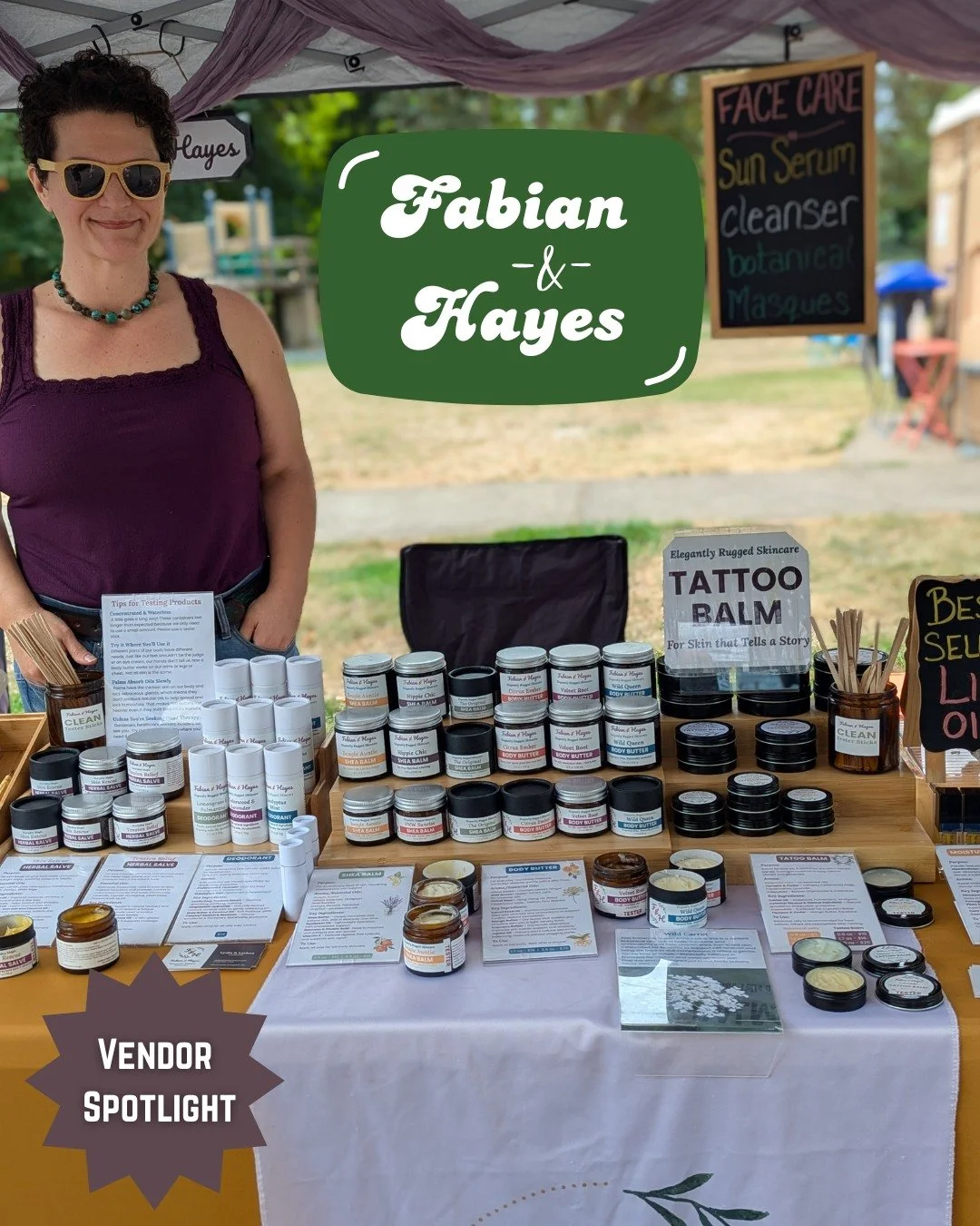 ✨ Vendor Spotlight- Fabian &amp; Hayes ✨

Fabian &amp; Hayes makes small-batch skincare for people who work hard, play hard, and spend time outside. Inspired by the Pacific Northwest, our items are made using ethically sourced botanicals and with bio