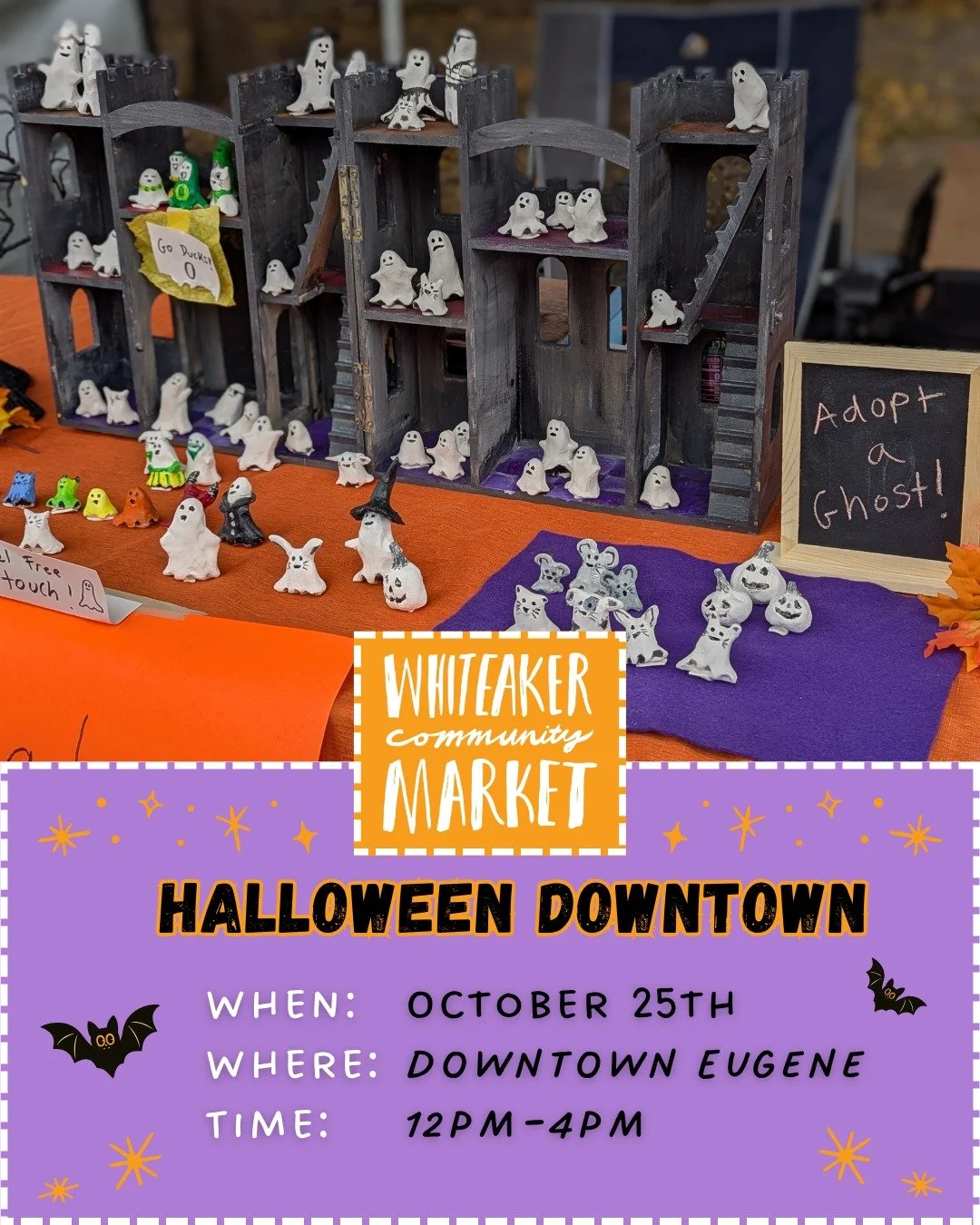 🎃 Two days until the spookiest event of the season 🎃
Gather your ghoulish garb and join us for a thrilling day filled with trick-or-treating, eerie attractions, live performances, a haunted marketplace + so much more! This is an all ages, family f