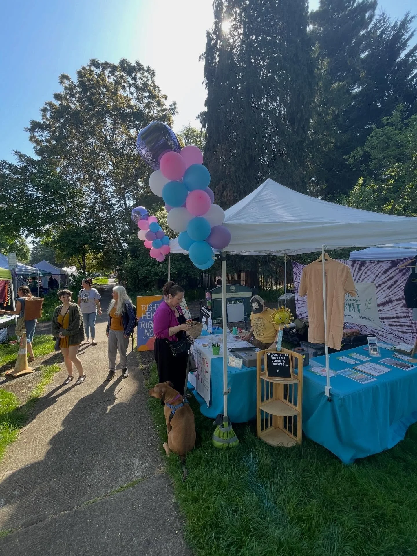 The day is here! So much to see and do! 

We have food options on either side of the market, lots of sweet treats, plant starts galore, early produce like lettuce, mushrooms, and all kinds of crafts and artisans! 

You can find the info booth located