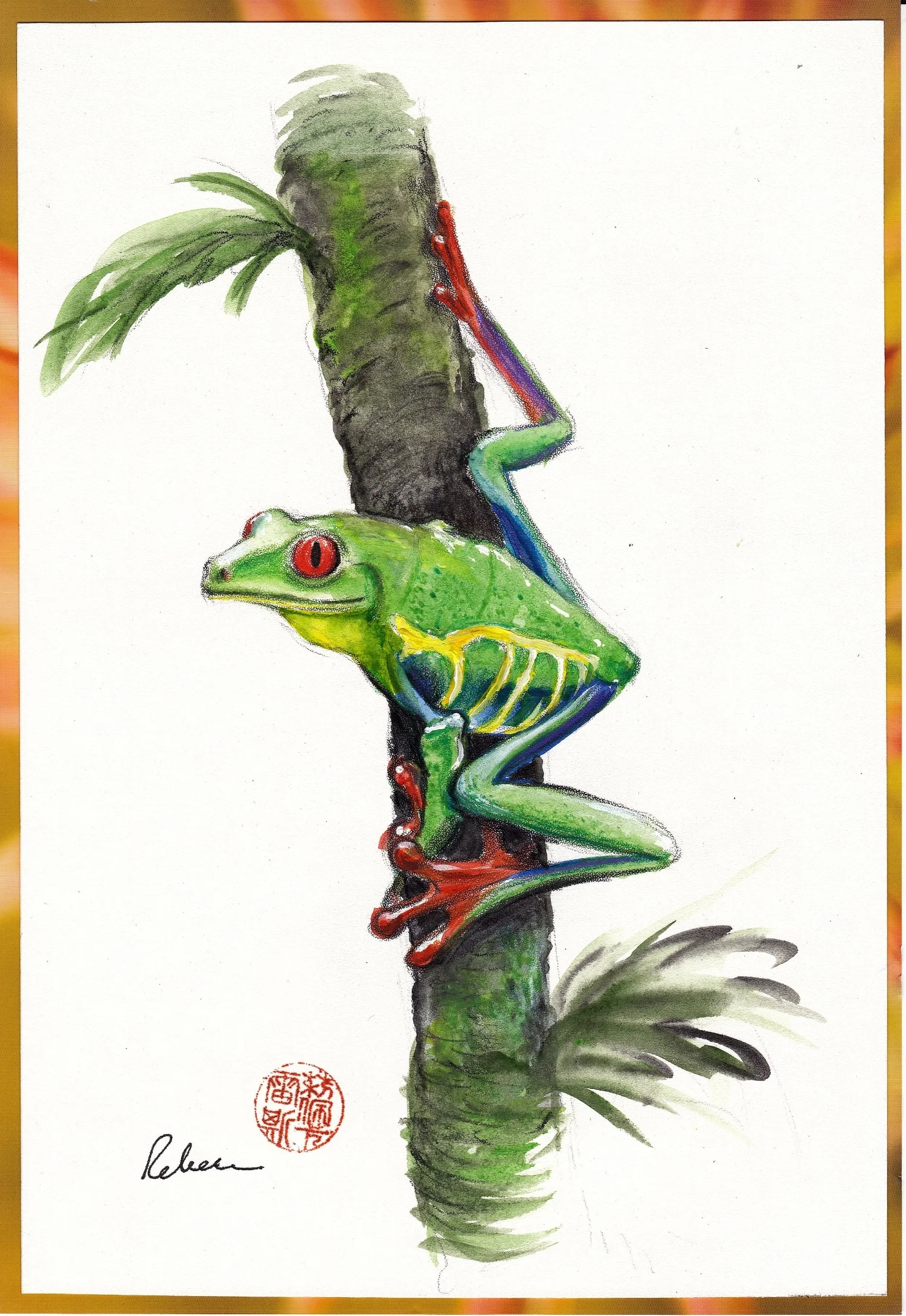 "Red-eyed Tree Frog" by Rebecca Rees