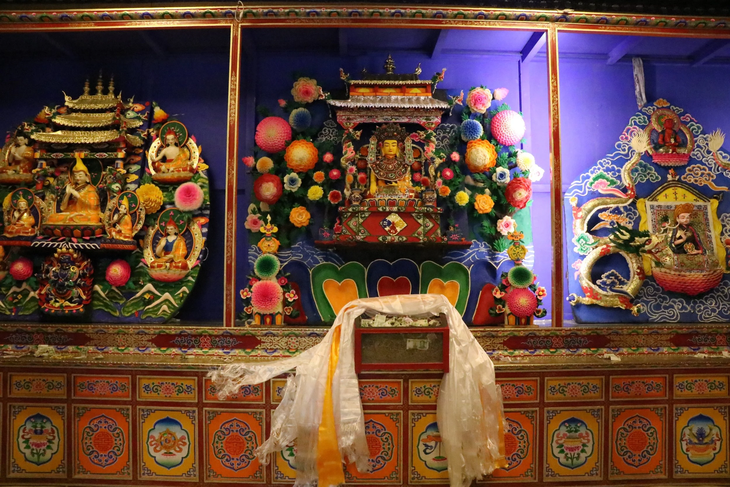 Butterlamp sculptures in Labrang.