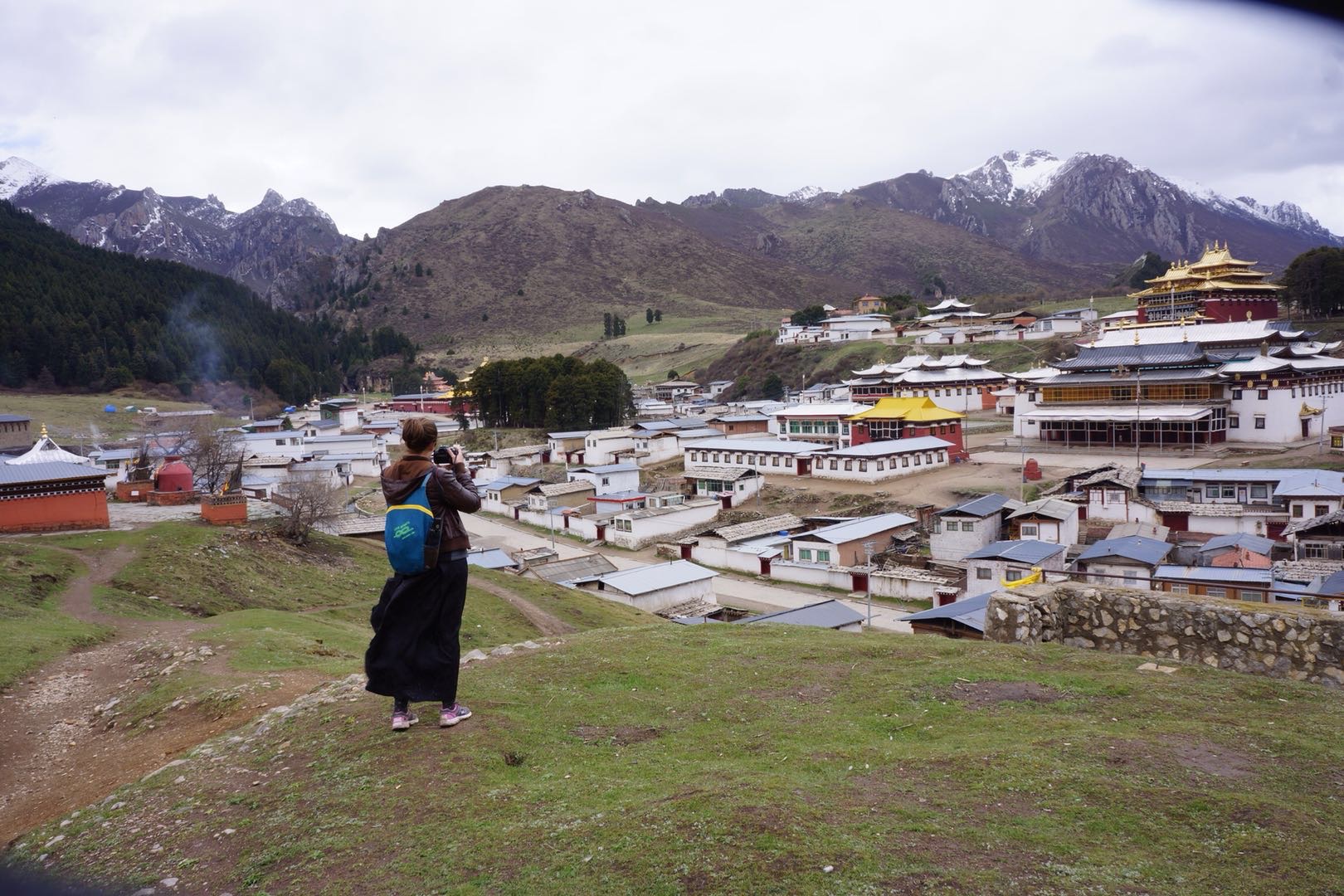 Becky in Langmusi.