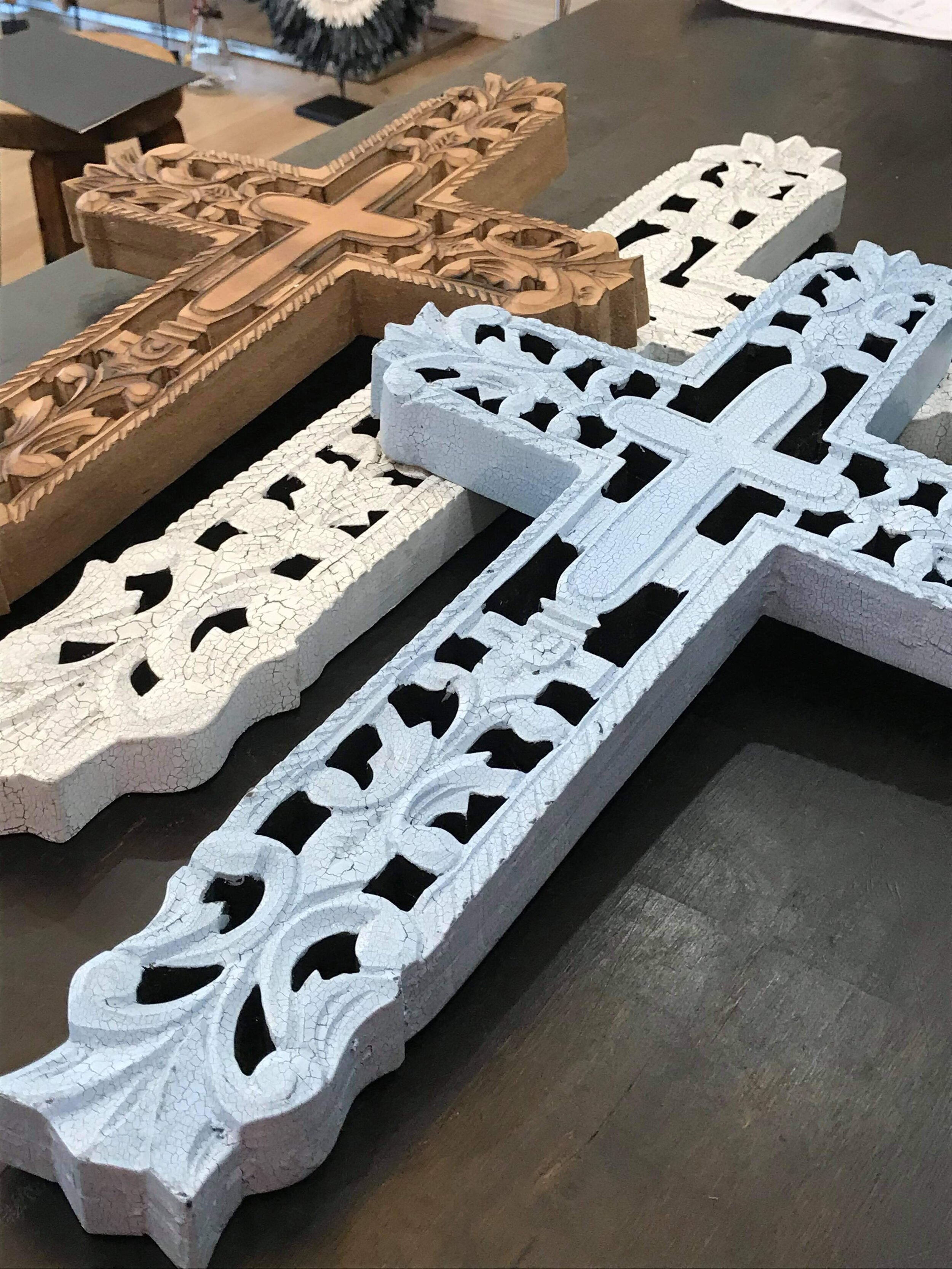 Intricate Hand Cut Cross