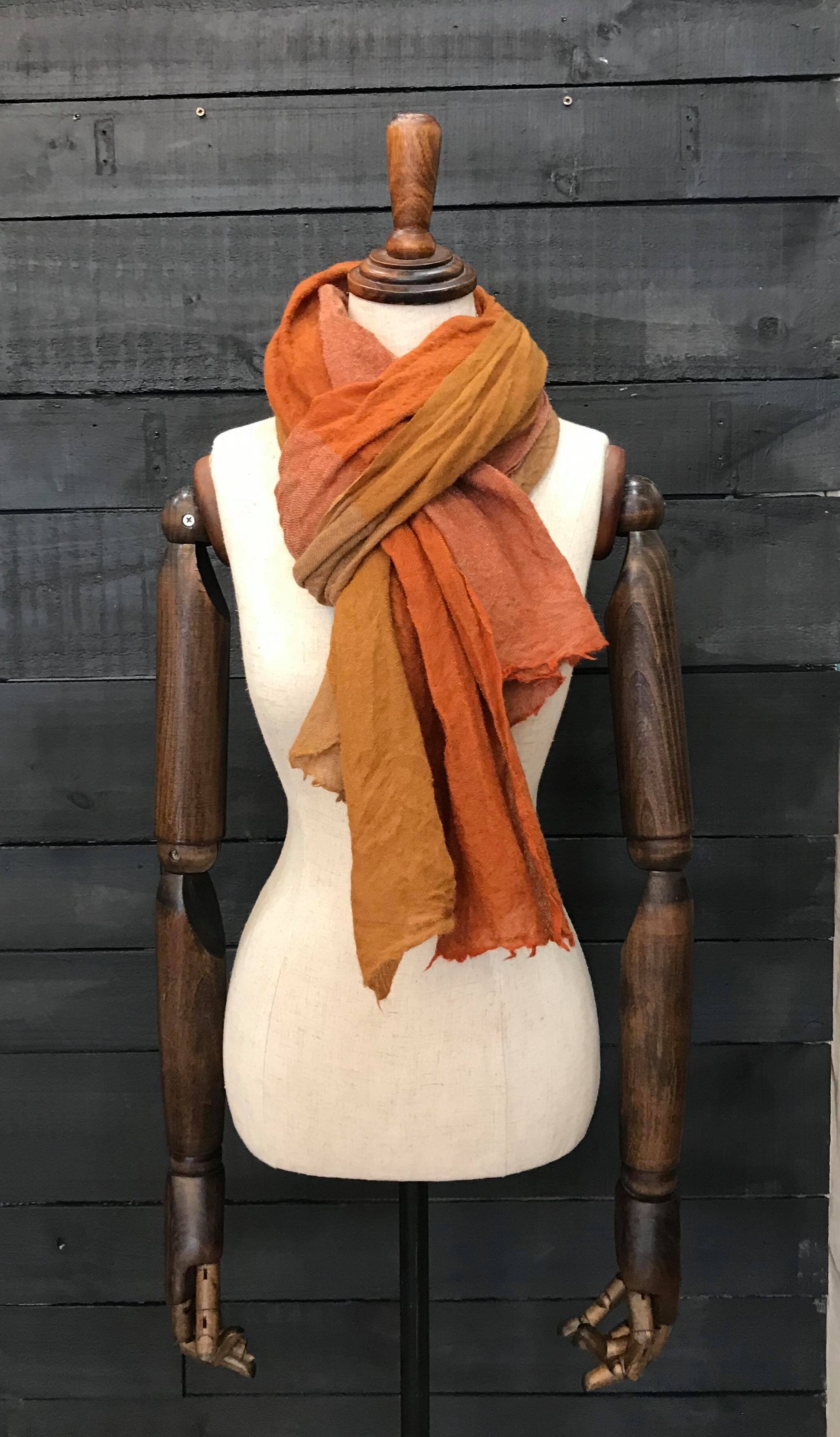 Ombre Orange/Rust Scarf