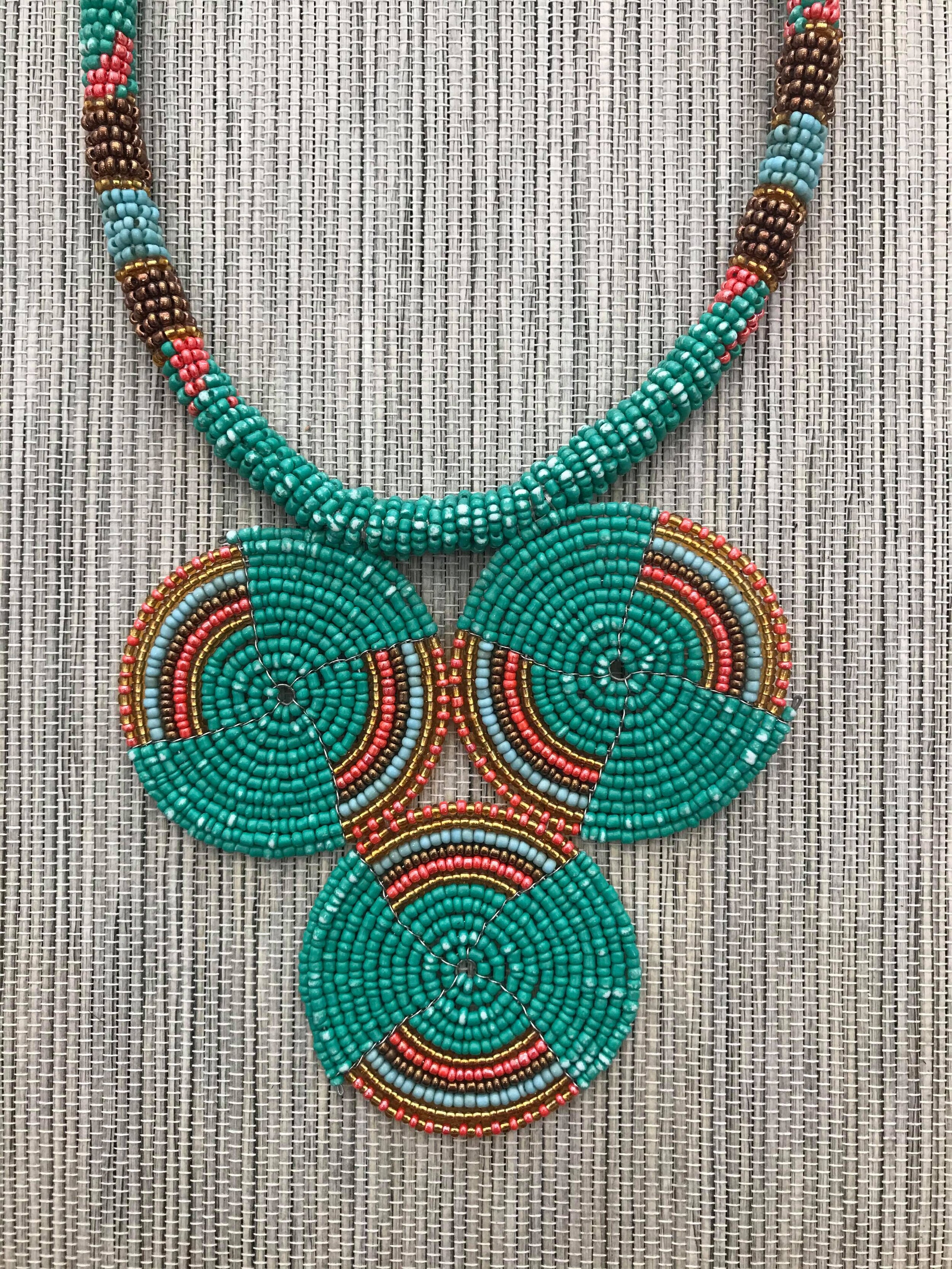 Afric Necklace Aqua