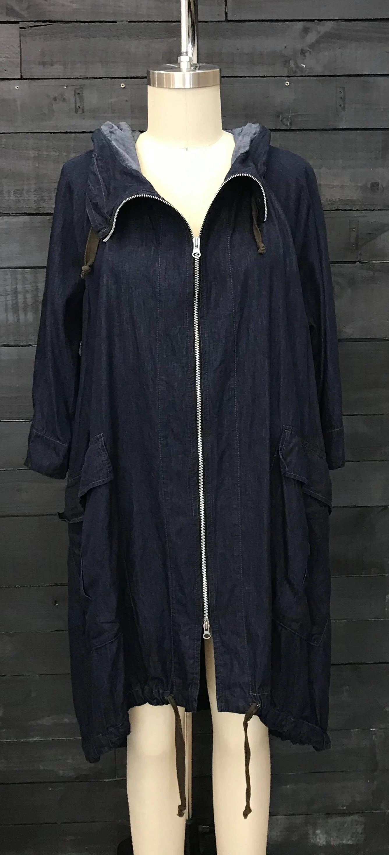 Ocean Denim Coat Blue