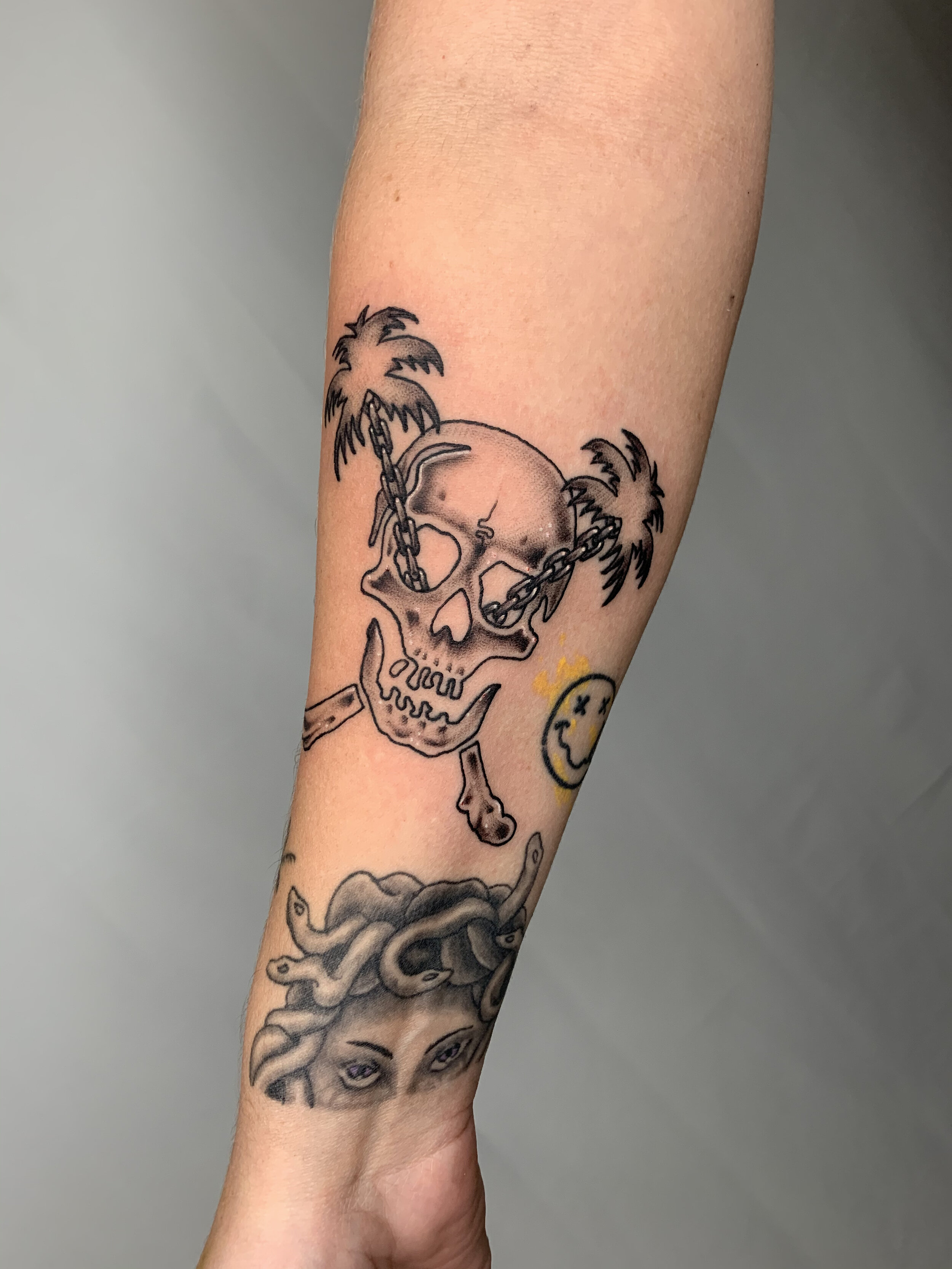 Anna Usenko on Instagram Thank you Lexi for your trust on this one    Vincent Van Gogh Skull of a Skeleton with Burning Cigarette 1886 tattoo  tattooideas