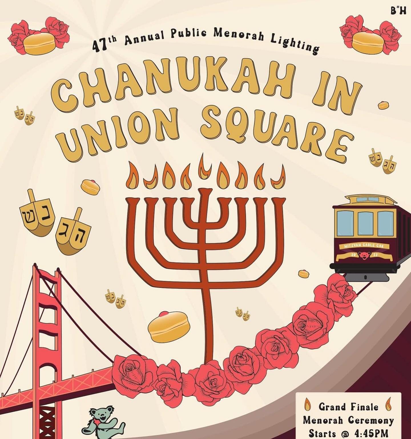 What fun we had working on this special 🕎🔥 event series with @chabadsf!! This historical public menorah lighting was originated by the one and only Bill Graham back in the 1970s and to be able to continue his legacy today is a true honor! Join them