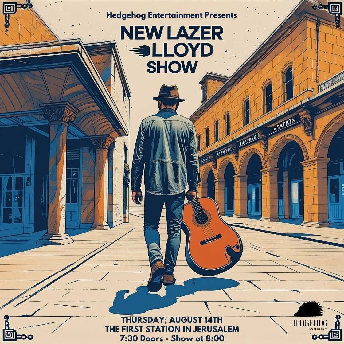 🎸 Lazer Lloyd &ndash; SOLO Tonight at The First Station
🗓 Thursday, August 14 | Jerusalem

One night only &ndash; an intimate acoustic evening with Lazer Lloyd!
Expect soulful storytelling, country twang, heartfelt folk, and stripped-down Americana
