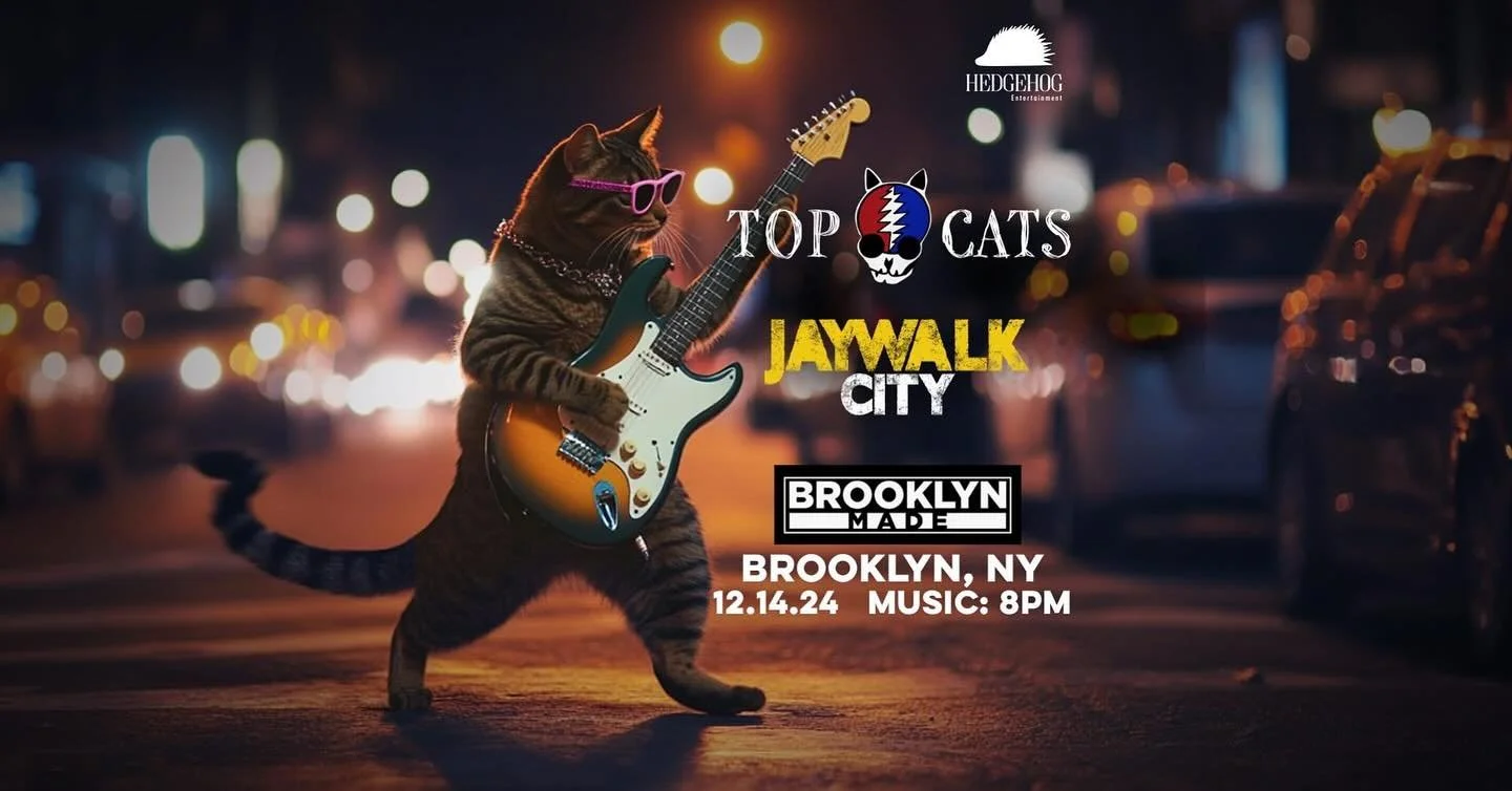 We can&rsquo;t wait to see y&rsquo;all with @topcatsplaydead at @bkmadebushwick Saturday Night!! @jaywalkcity will be there too to keep things zesty 🐈🚀