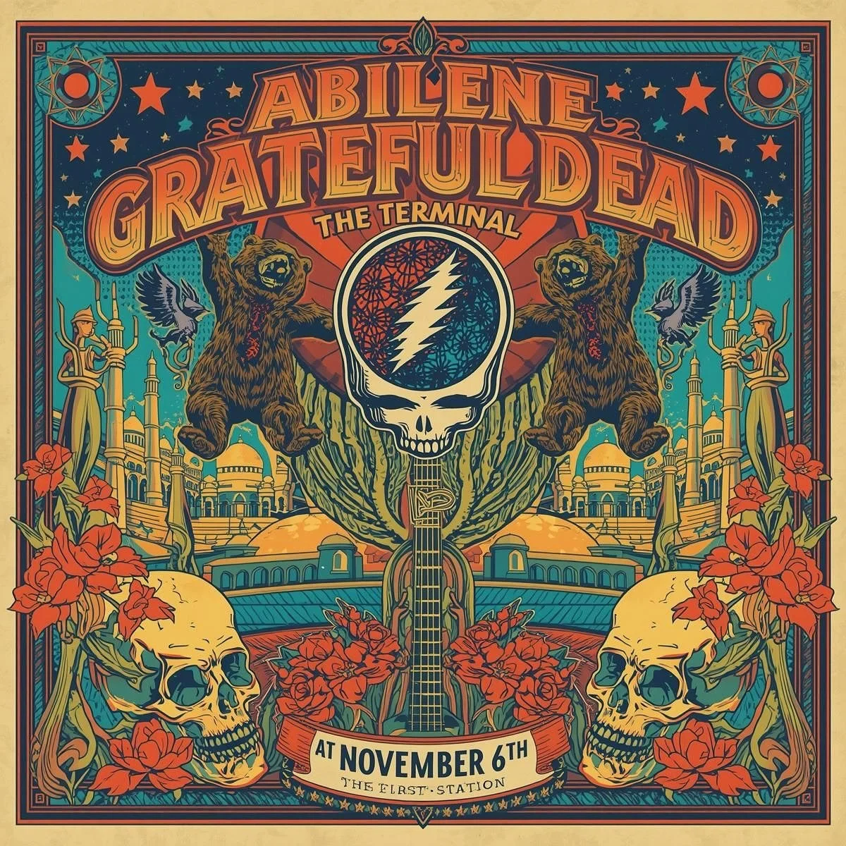 &ldquo;Sometimes the songs that we hear are just songs of our own&hellip;&rdquo; 🎵

Join Abilene tomorrow night in Jerusalem at The Station for a full-on Grateful Dead experience 🌈
📍 The Terminal | ⏰ 8PM