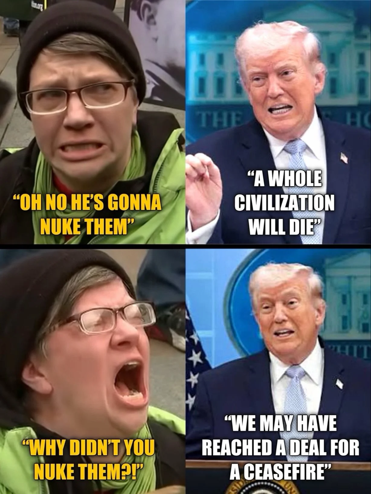 Trump just Art of the Dealed Iran and now the Radical Anti-American Left is Mad. 

Is anyone surprised? 🤦&zwj;♂️