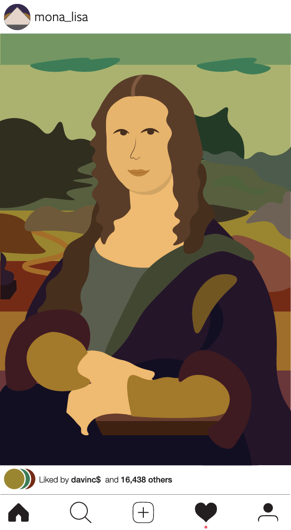 If Mona Lisa had Instagram