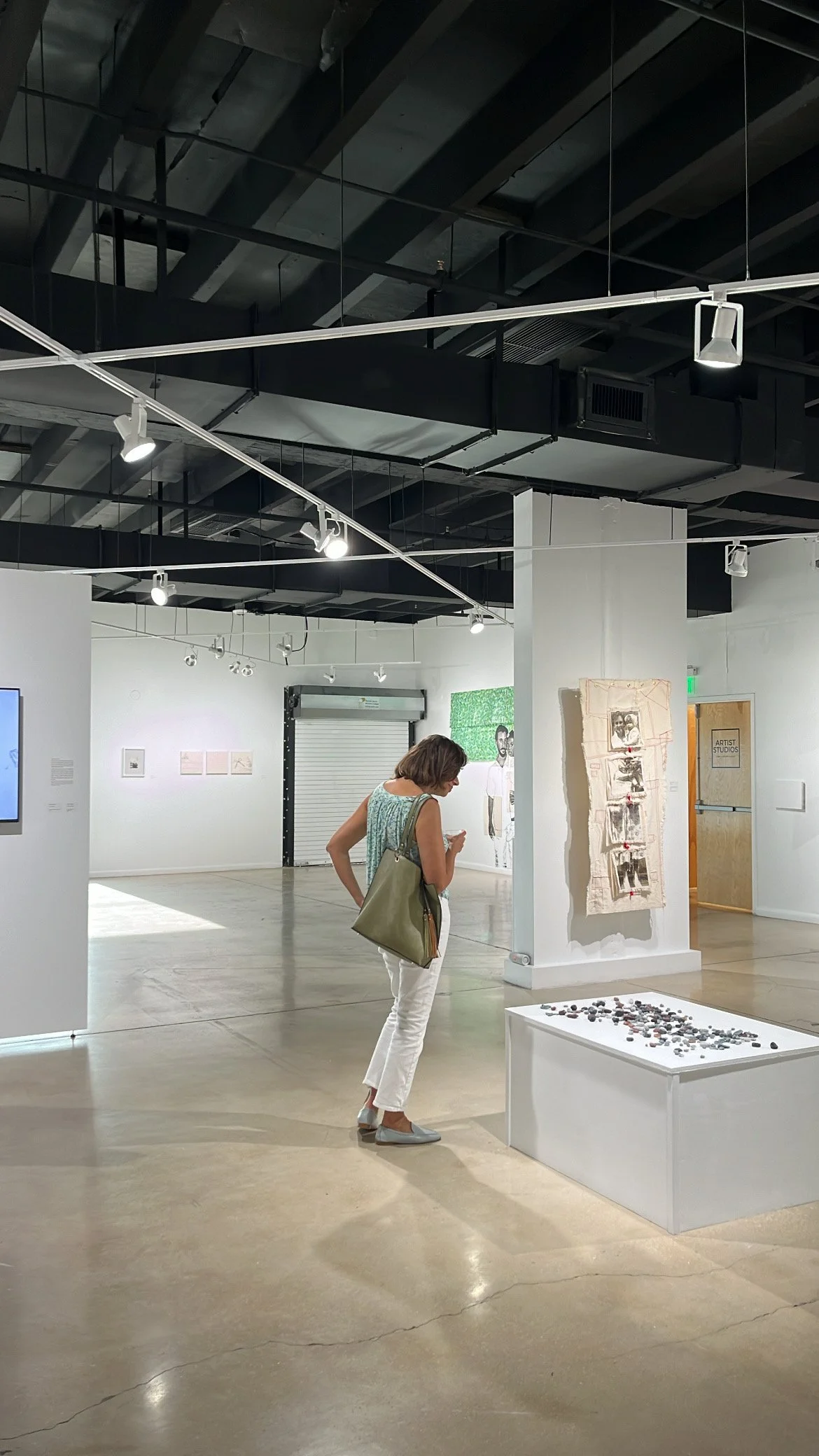  All photos of the group exhibition, A Certain Thread, were taken by Arts Warehouse, (Delray Beach, FL). 