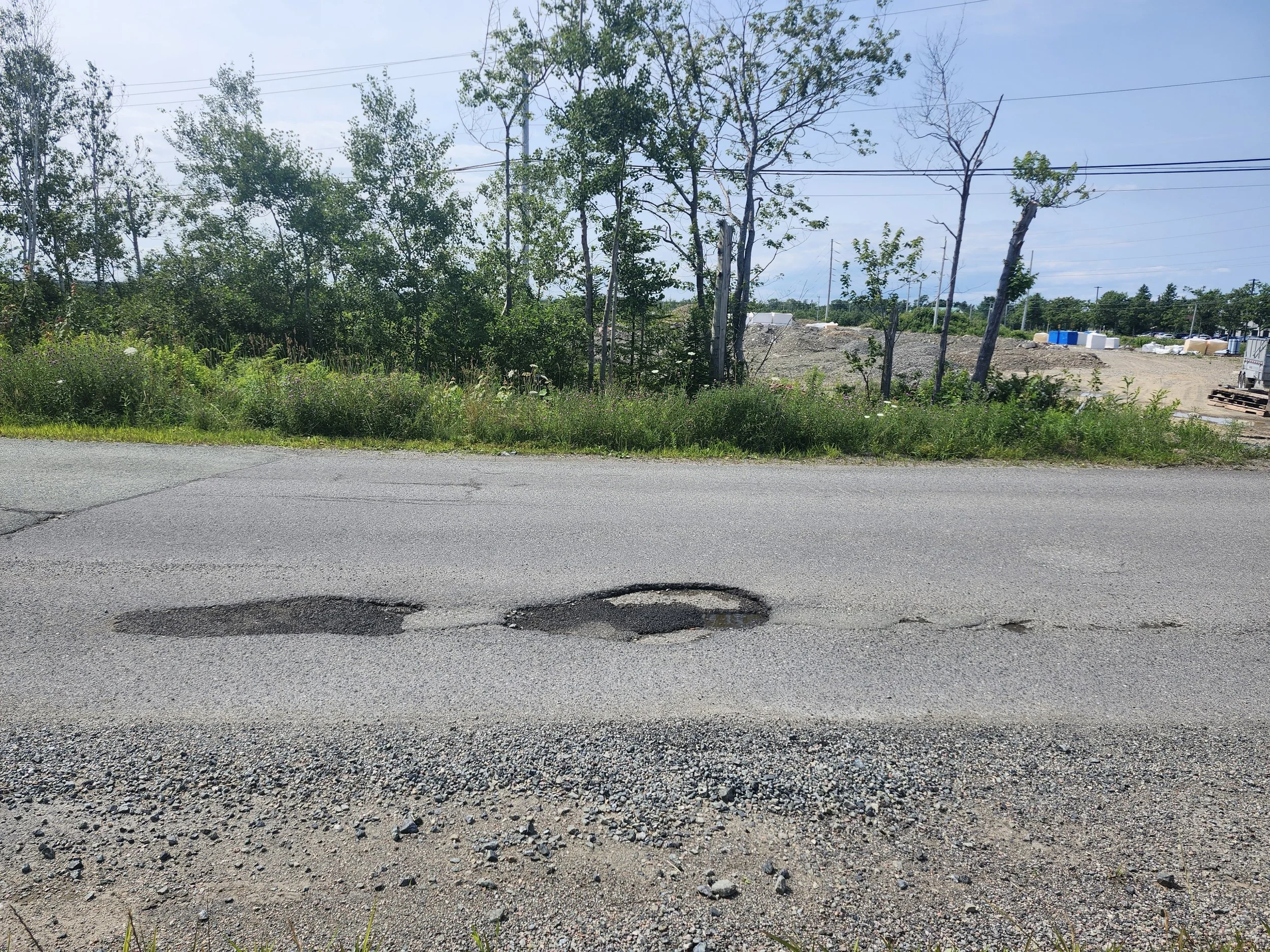 Location of potholes: Cape Breton University 