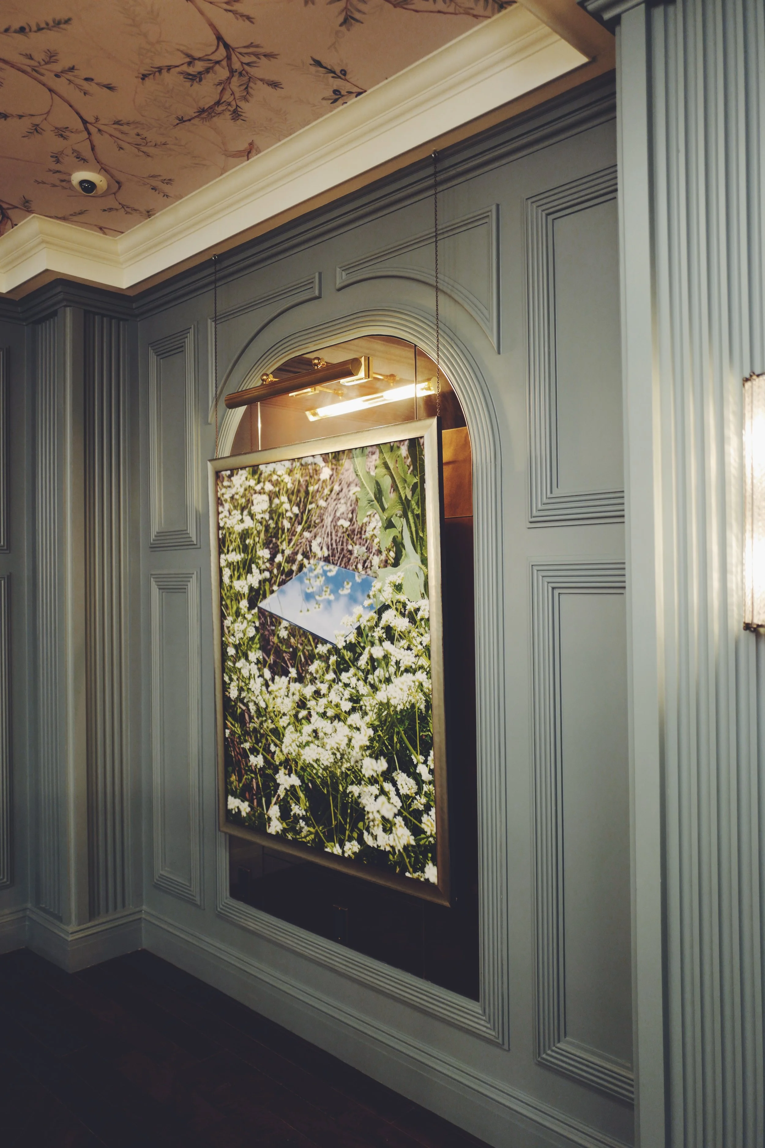  “Telegraph Sky” in the Walker Salon ballroom in the permanent collection at the Ned’s Club, Washington, D.C.  
