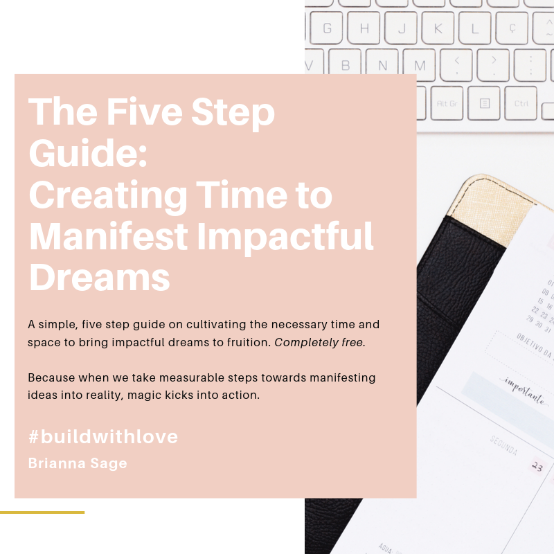 the 5 Step Guide: creating time to manifest impactful dreams pdf - available today! Click here to begin your journey
