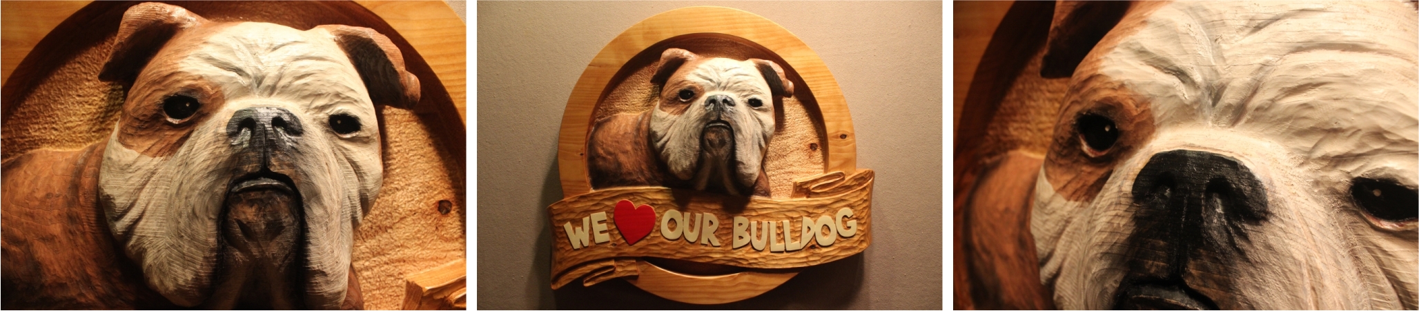 Custom Carved Dog Signs by Fox Wood Signs