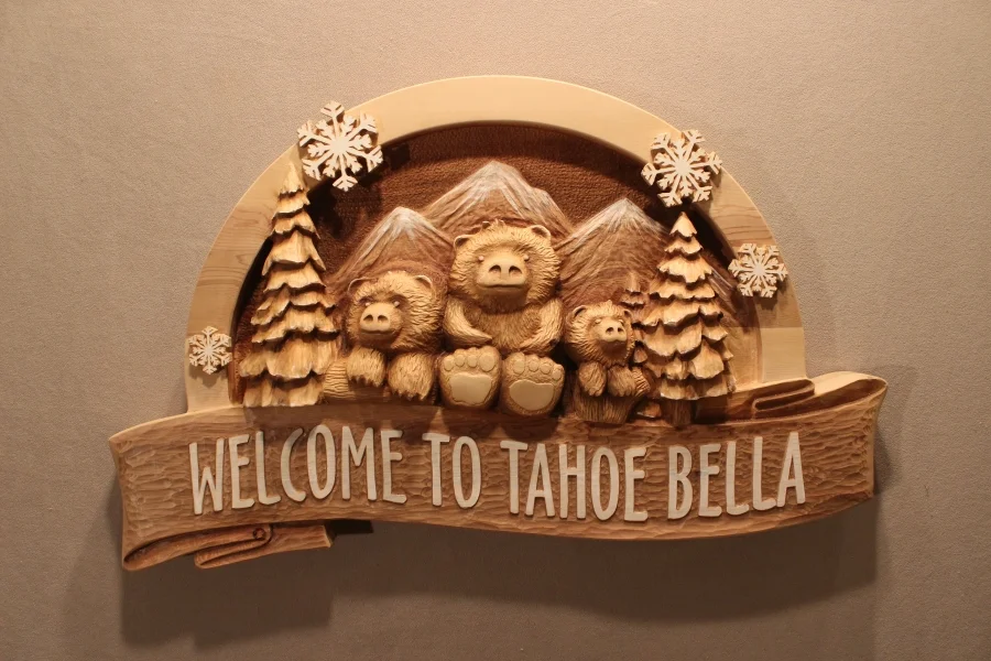 Cabin signs, bear signs, moose signs, deer signs, mountain signs, home signs by Fox Wood Signs