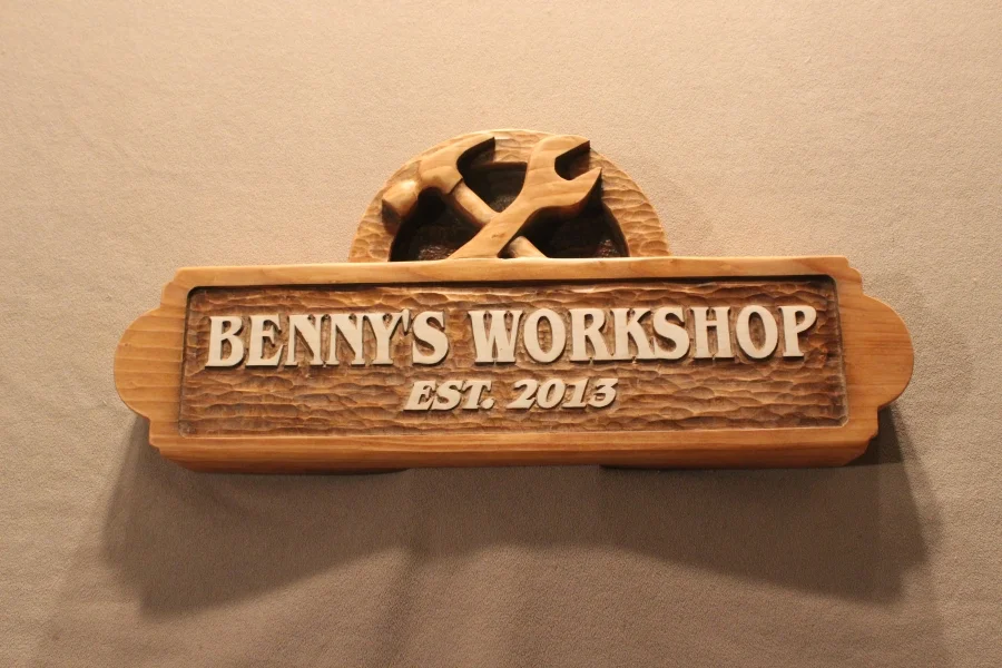shop signs, garage signs, workshop signs, store signs, storefront signs by Fox Wood Signs
