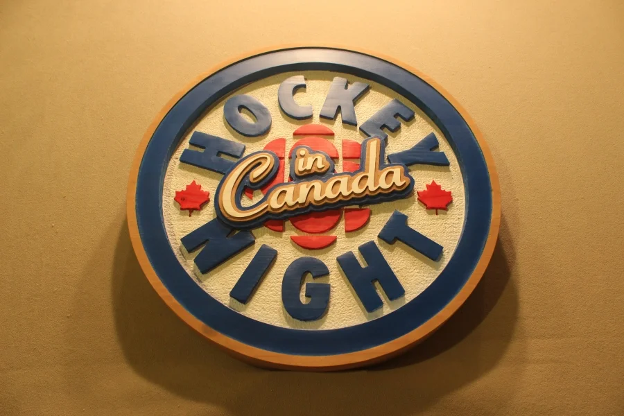 Hockey Signs, Sports signs, Custom Carved wooden signs by Fox Wood Signs