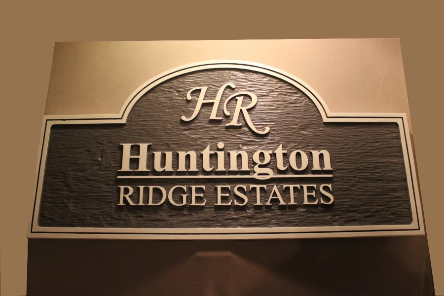 Hand Carved Park Signs, City Signs, Community Center signs by Fox Wood Signs