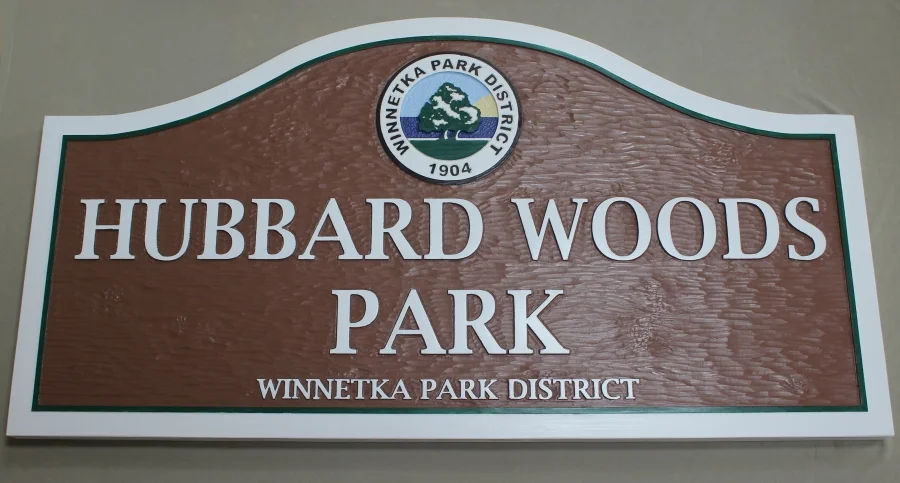 Park district signs, city signs, county signs by Fox Wood Signs