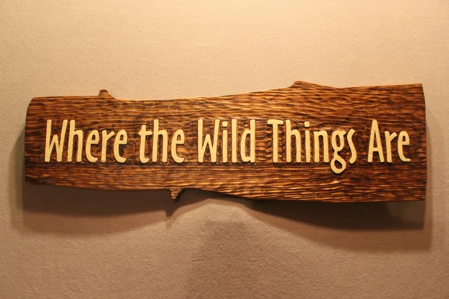 Carved custom wooden signs by Fox Wood Signs