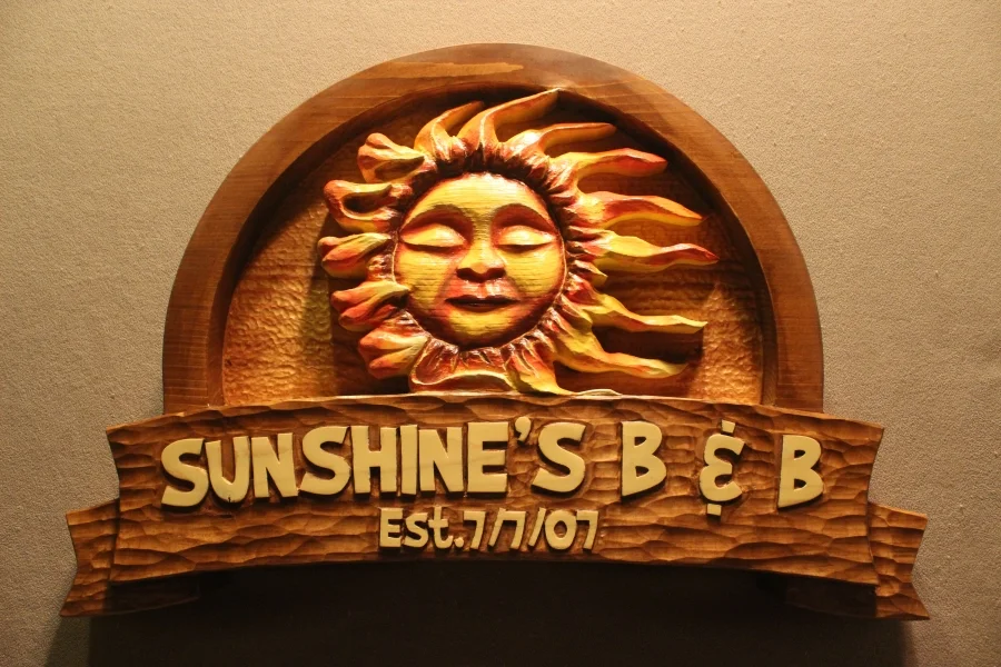 Hotel signs, B & B Signs, Business signs by Fox Wood Signs