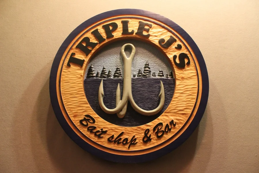 Fishing signs, fishermans sign by Fox Wood Signs