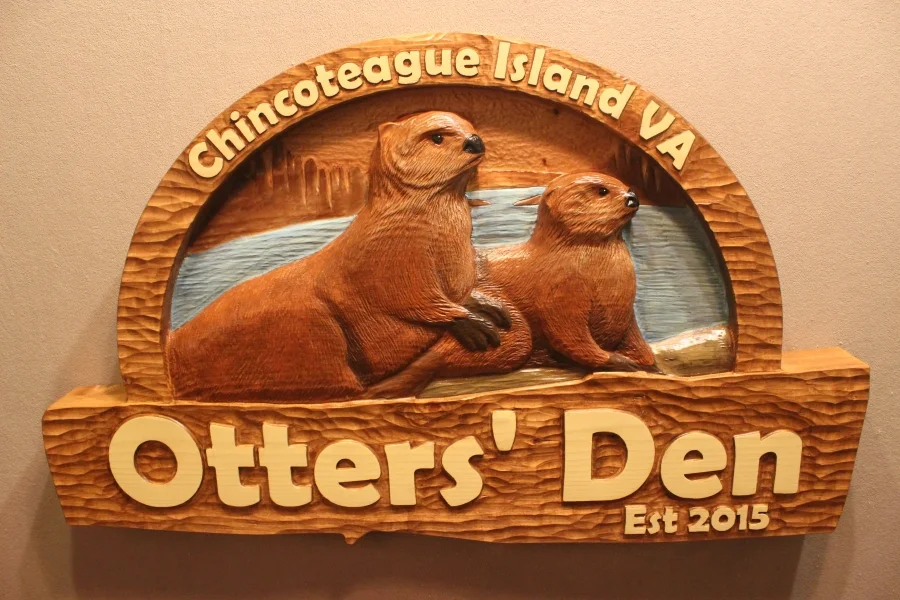Otter signs by Fox Wood Signs
