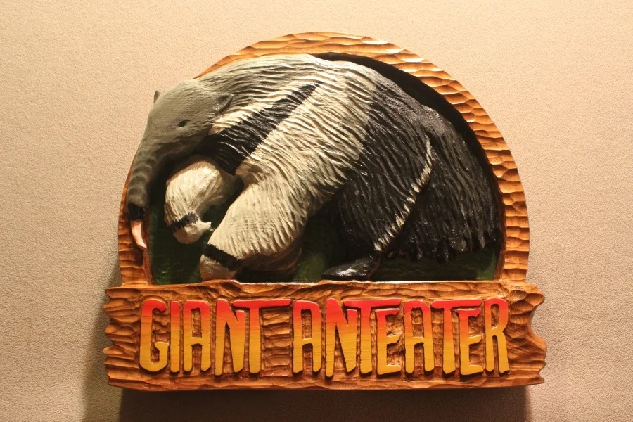 Zoos signs, andeater signs by Fox Wood Signs