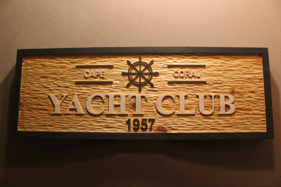Custom yacht signs by Fox Wood Signs