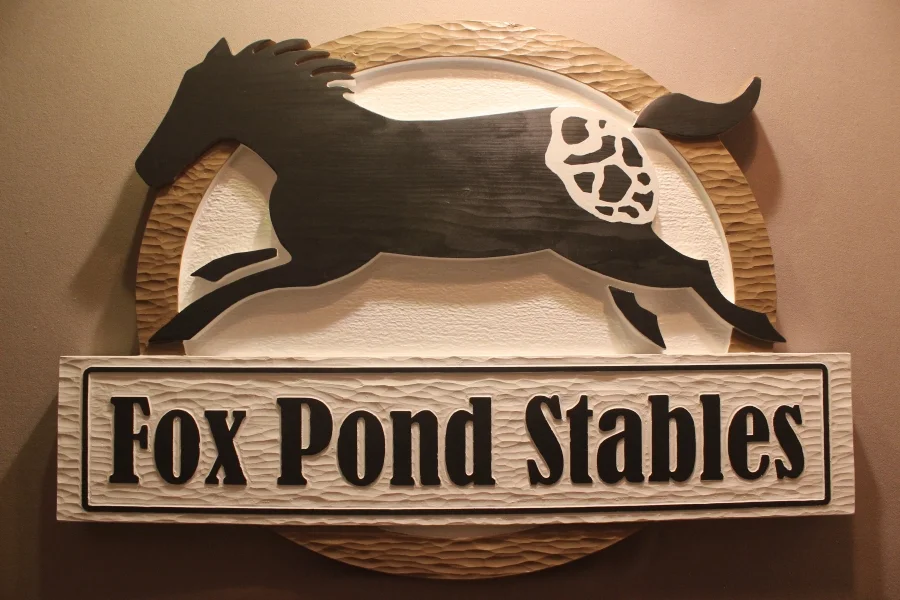 Horse signs, stable signs, farm signs by Fox Wood Signs