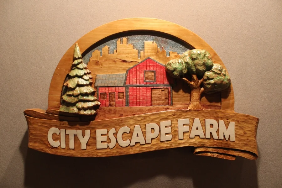 Carved Farm signs by Fox Wood Signs