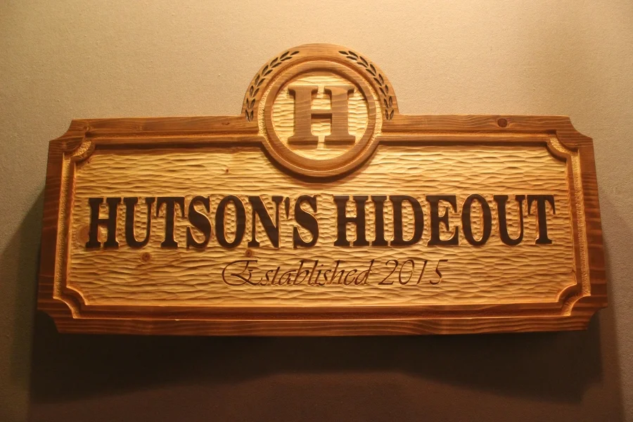 Home bar signs, pub signs, tavern signs, cigar bar signs by Fox Wood Signs