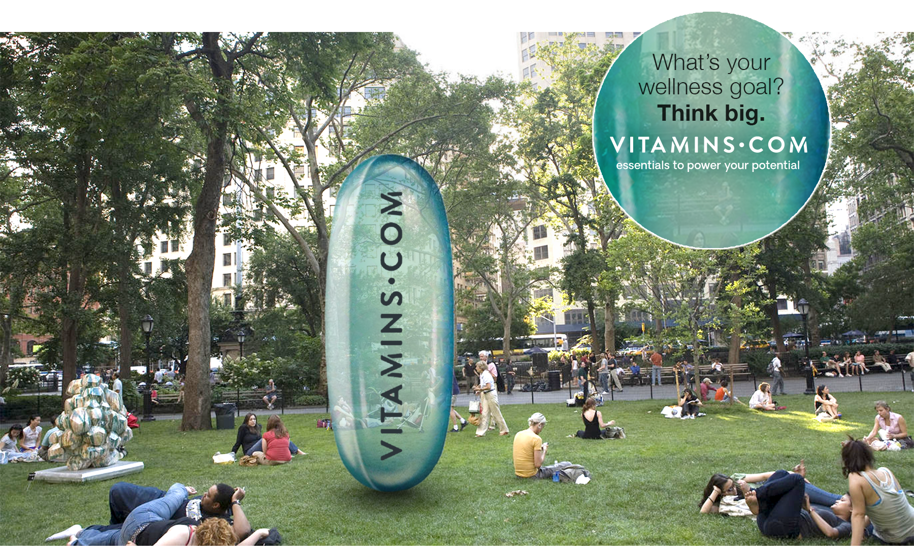 OOH Tactical Concept: Vitamin Installation Art