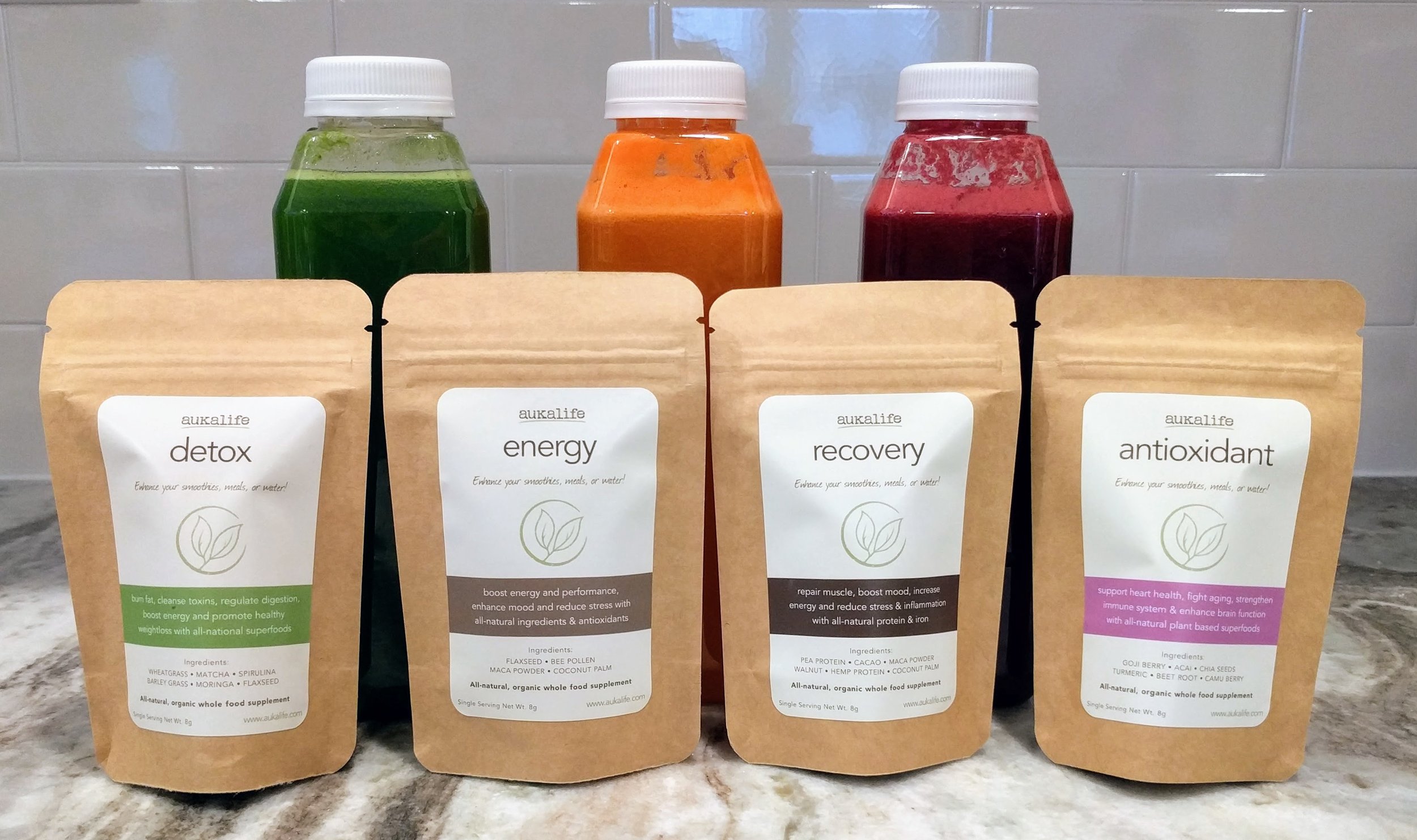These are her beautiful products – I've tried them all. Detox is my fave! Order here and support her campaign!