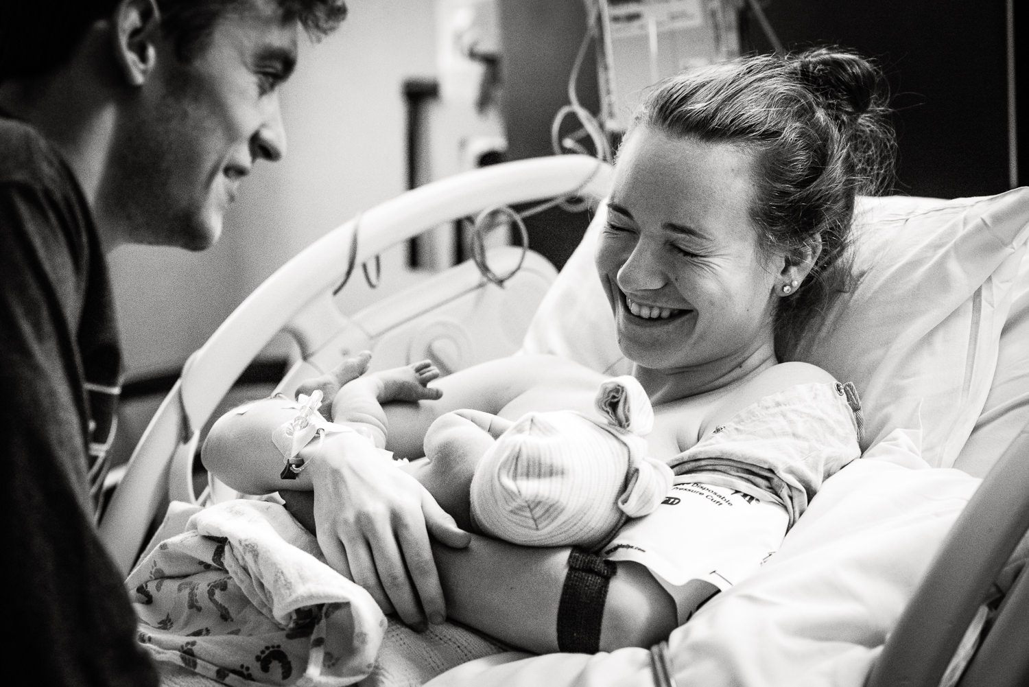 birth photography of mother and father with newborn baby at Bryan hospital in Lincoln Nebraska_.jpg
