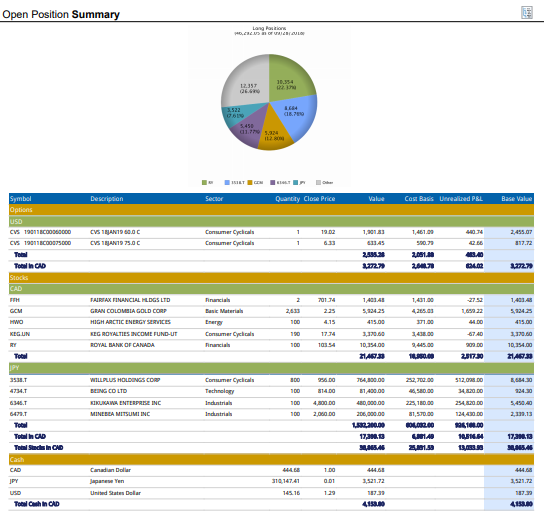 Portfolio Position Summary