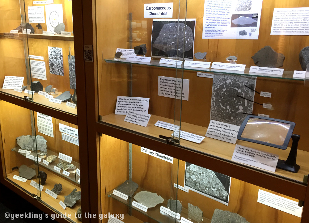 Two of the eight display cases.
