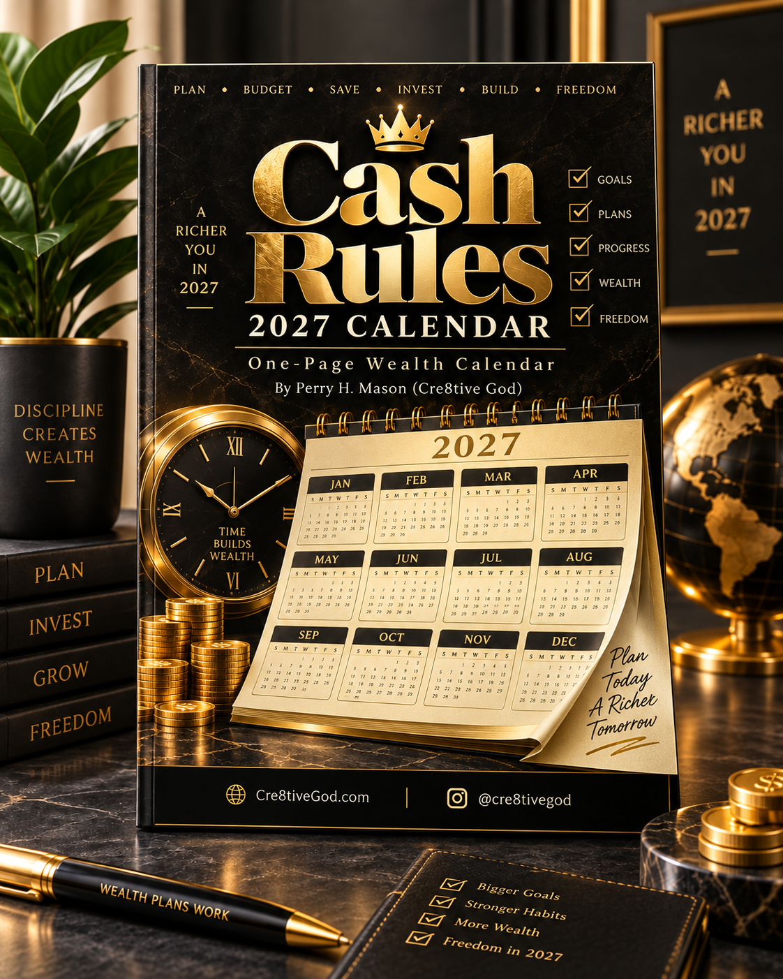 Cash Rules 2027 One-Page Calendar