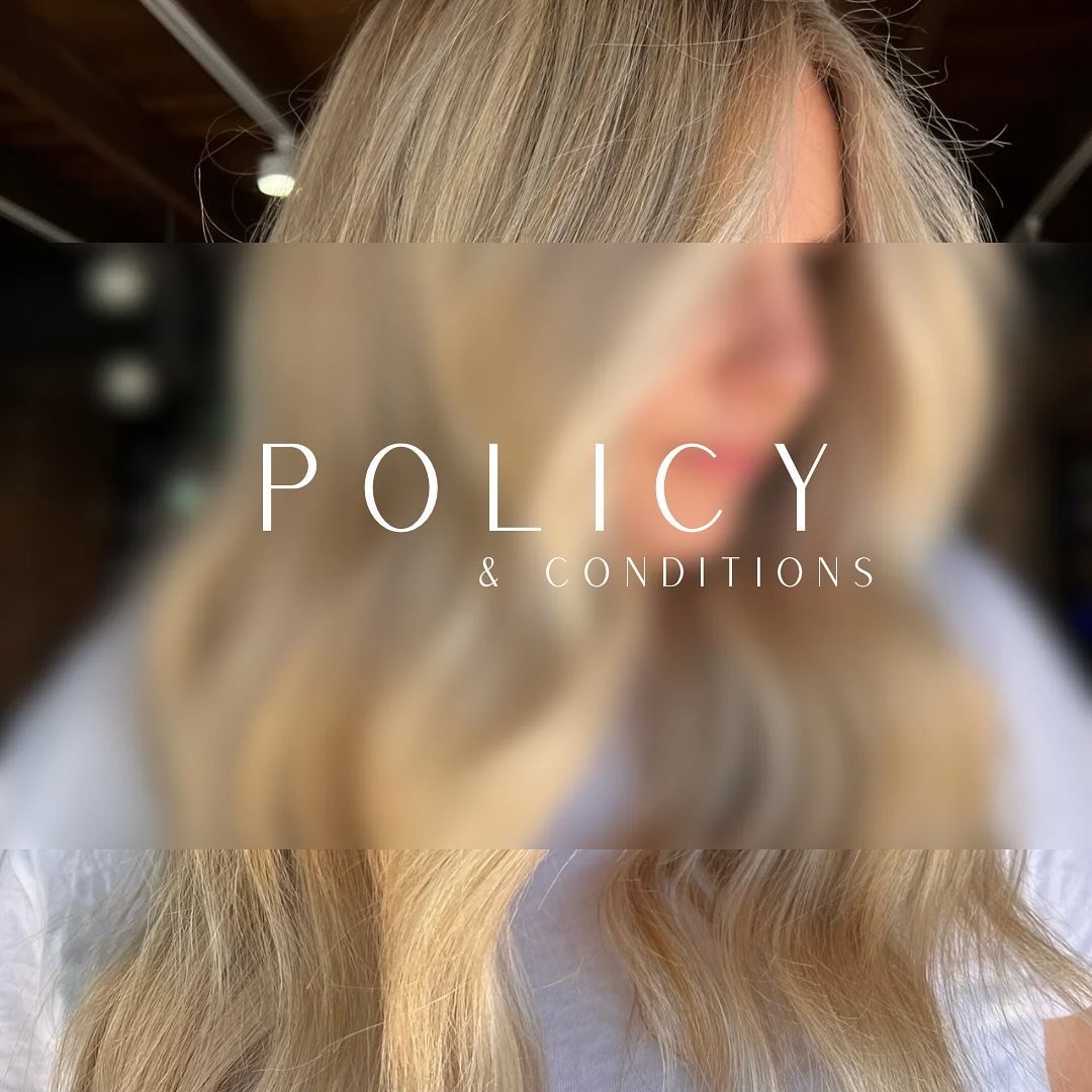 At Boblonde we've introduced Policy &amp; Conditions to ensure our clients are getting the best all over experience that we pride ourselves in 💕