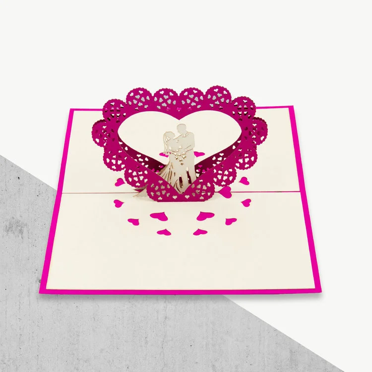 Wedding Heart Arch Pop Up Card