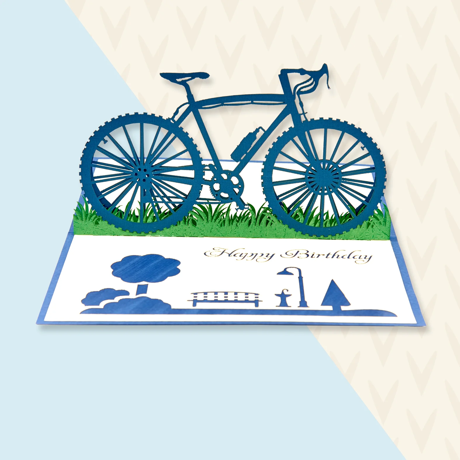 Happy Birthday Bike Pop up Card