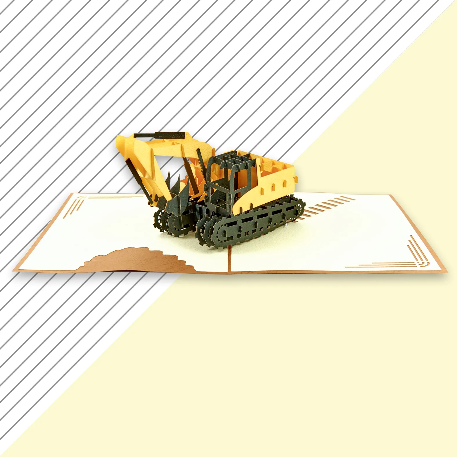 Excavator/ Digger Pop Up Card