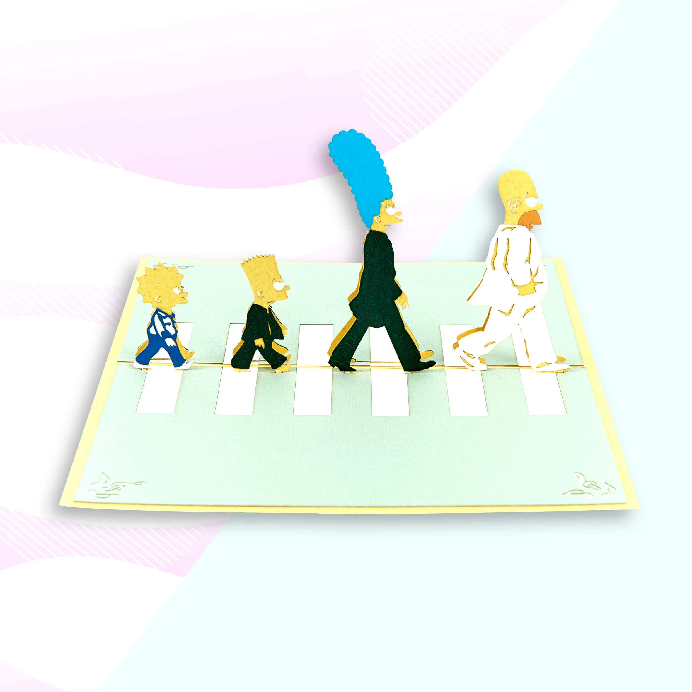 Simpsons Abbey Road London NW8 Pop Up Card