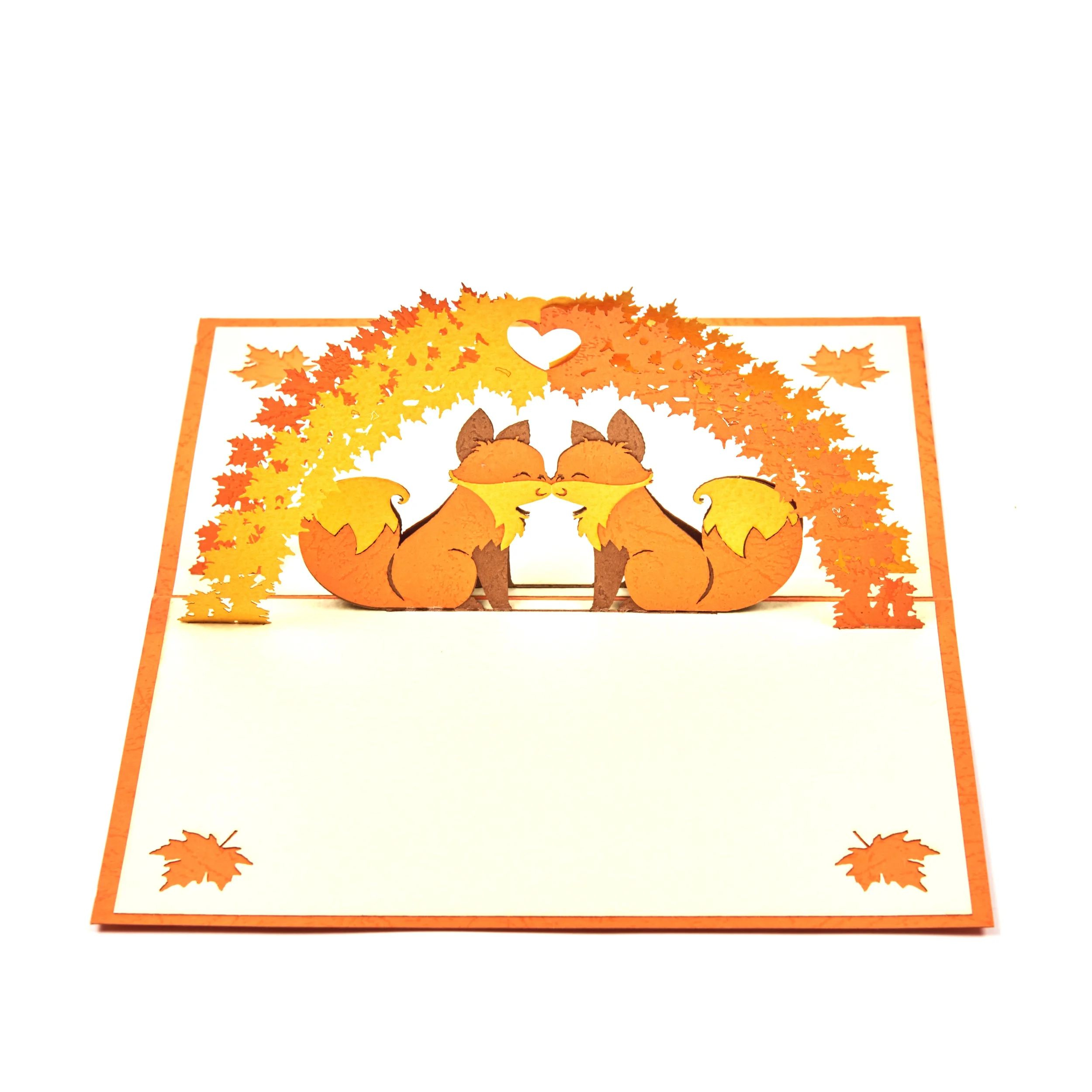 Foxes Pop Up Card