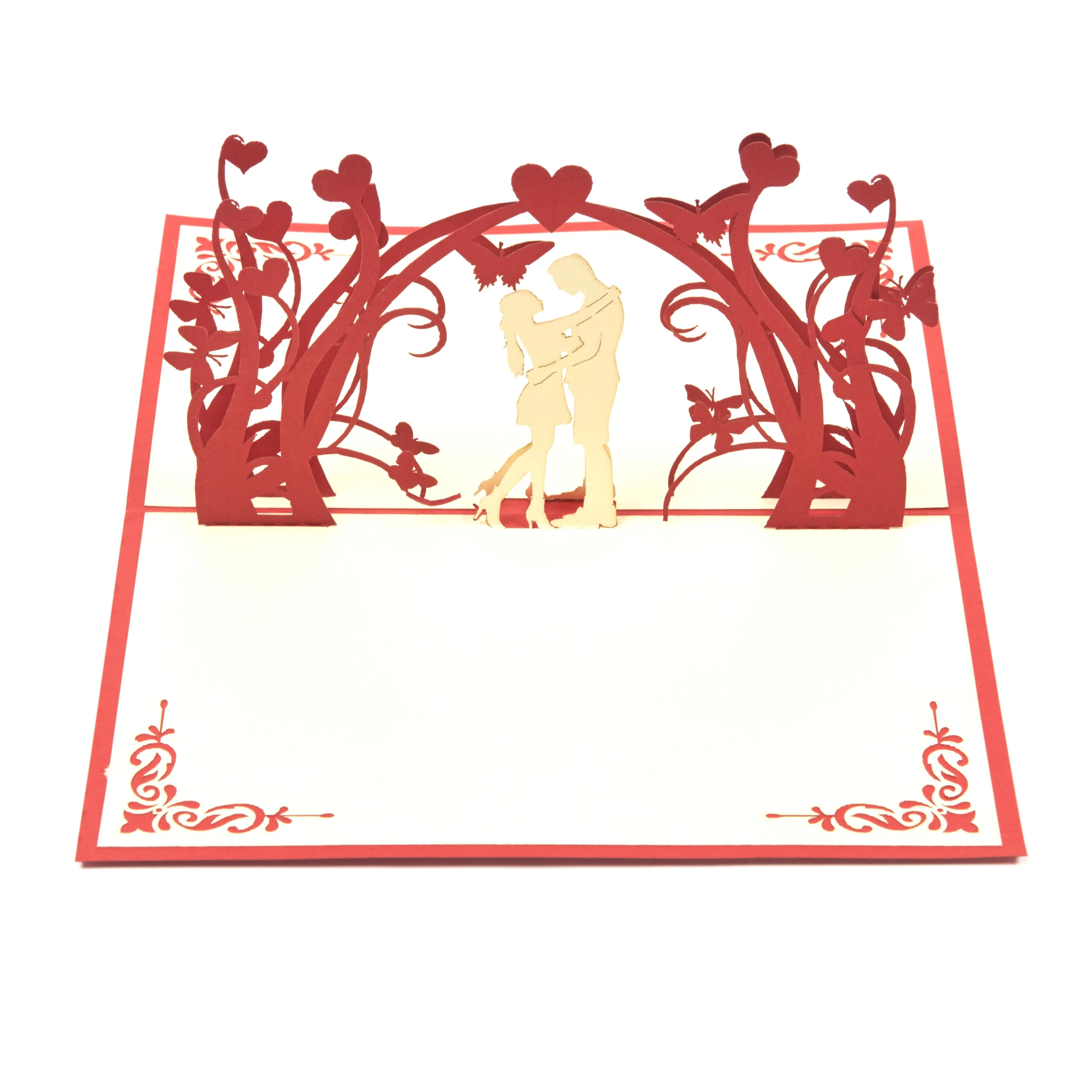 Couple Under The Butterfly Arch Pop Up Card