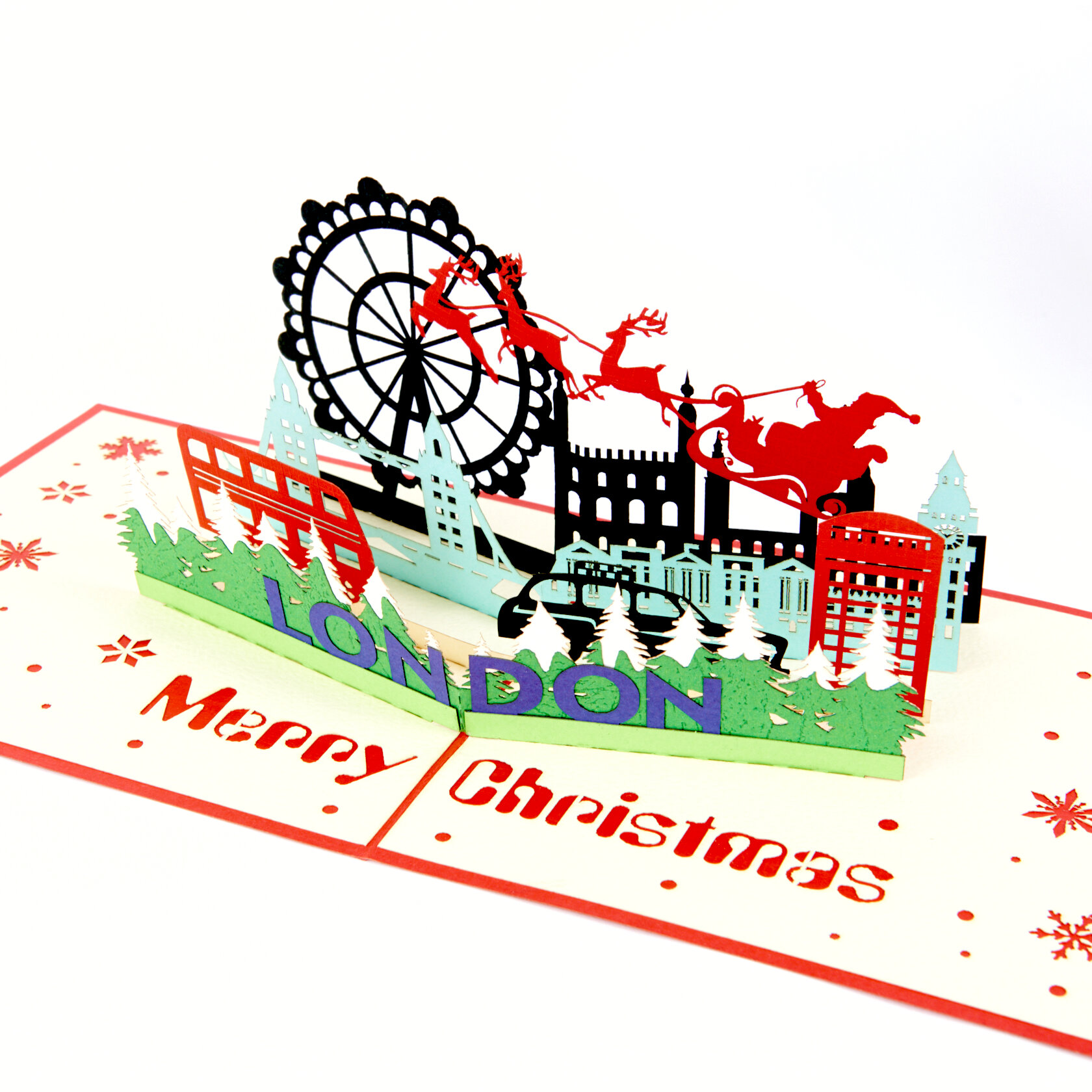 Christmas in London Pop up Card
